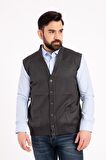 Erkek Orta Yaş ve Üzeri İnce Yün Triko Örgü Baba Yelek 5110