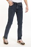 Erkek Mavi Slim Fit Likralı Jean Kot Pantolon 1121