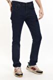 Yeni Sezon Erkek Denim Standart Fit Likralı Fermuarlı Jean Kot Pantolon 1122