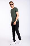 Erkek Denim Siyah Slim Fit  Likralı Dar Kot Jean Pantolon 2130
