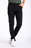 Erkek Denim Siyah Slim Fit  Likralı Dar Kot Jean Pantolon 2130