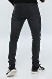 Erkek Füme Slim Fit Likralı Kot Jean Pantolon 2280