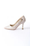 Kadın Fascino Krem Rugan Stiletto Topuklu Ayakkabı