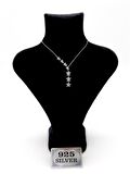Yıldız Figürlü Swarovski Taşlı Gümüş Kolye