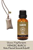 Yengeç Burcu - Cancer, Uçucu Yağ Karışımı, 10ml & Koku Hazneli Kolye02