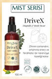 DriveX Mist – Greyfurt, Limon, Okaliptüs ve Nane Yağlı Enerji Veren Aromaterapi Vücut Spreyi (100 ml)