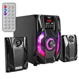 Mikado MD-415BT RGB 2+1 20 Watt Basslı FM/BT/SD/USB Bluetooth Ses Sistemi Multimedya Hoparlör