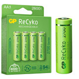 GP Recyko AA 2600 mAh Şarjlı 4'lü Pil GP270AAHCE-2EB4 (GPRHC272E001)