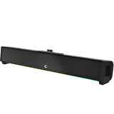 Rampage RM-1 Soundwave Plus Siyah 2x15 Watt+34 Watt BT+USB+AUX+TF Kartlı Gaming Soundbar
