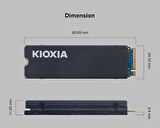 Kioxia Exceria Heatsink LSC11K1T02G8 1TB Gen4x4 62