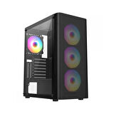 FRISBY FC-9385G 550W 4X8120MM FAN GAMİNG SİYAH KASA