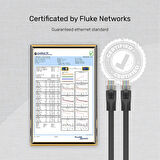 UNITEK CAT6 PATCH KABLO 20MT FLAT 1GBPS, SİYAH (C1815GBK)