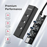 UNITEK TYPE-C TO 4 PORT USB 3.0 + TYPE-C (Y-3089Z01)