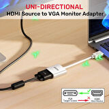 UNITEK HDMI TO VGA DÖNÜŞTÜRÜCÜ 1080P&60Hz (Y-6333C01)