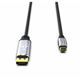 INCA ITCD-02TX 2metre TYPE-C - DP Görüntü Kablosu 4K