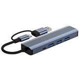INCA IUTP-5T Gigabit USB Çoklayıcı USB 3.0,TYPEC Ethernet