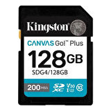 KINGSTON 128GB CANVAS GO SDG4/128GB SDHC HAFIZA KARTI