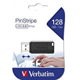 VERBATIM 128GB PINSTRIPE 49071 USB 2.0 BELLEK