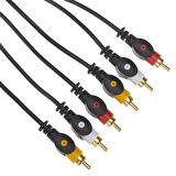 PowerMaster PM-11047 3 RCA TOS 3 Metre Kablo Video Audio Stereo Ses