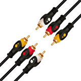 Powermaster 1.5 Metre 3RCA-3RCA Kablo