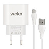 Weko WK-21441 PDU QC 3.0 Amper Telefon Şarj Adaptörü + Micro USB Kablo