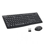 Logitech MK295 Q Tr Siyah Kablosuz Klavye Mouse Set