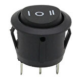 IC-134 Yuvarlak Işıksız On-Off-On 3P Anahtar