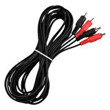 Powermaster PM-428 Siyah 5 Metre 2 Rca + 2 Rca Kablo