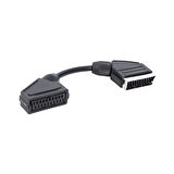 Scart Scart Erkek-Dişi Ara Kablo 20 Cm Elektromer