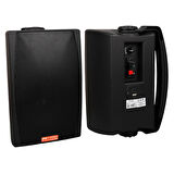 MagicVoice MV-03 16 CM 60 Watt Komütatörlü Hat Trafolu Siyah Sütun Hoparlör (2'li Takım)