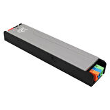 PowerMaster PM-26846 12/24/36/48 Volt 11 Amper 400 Watt Metal Kasa Kademeli Adaptör Voltaj Göstergeli 238x51x30mm