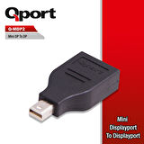 Qport Q-MDP2 Mini DP(E)= DP(D) çevirici