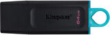 Kingston 64Gb Usb3.2 Bellek DTX/64GB Siyah-Mavi