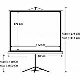 Codegen(TX-18)180x180 Tripod Projeksiyon perdesi