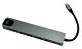 Inca ITPC-7  8'li USB Tip-C aliminyum Hub