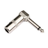 6.3 Mm Mono L Tip Metal Gitar Jack