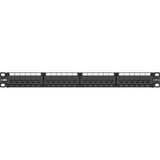 AGER AC-611-24E 8P8C,LSA,ALTIN KONTAK 24 PORT CAT6 DOLU 1U ZIRHSIZ PATCH PANEL