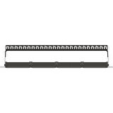 AGER AC-611-24E 8P8C,LSA,ALTIN KONTAK 24 PORT CAT6 DOLU 1U ZIRHSIZ PATCH PANEL