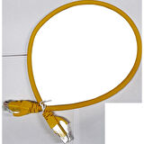 AGER AC-602-0025/Y 25CM UTP CAT6 PATCH KABLO SARI Cu, LSZH AWG 26/7