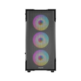 FAZEON F1 M650BBM 650W 80  4x RAINBOW FIXED LED FAN MICRO ATX 2xUSB3.0 SİYAH KASA