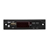 PowerMaster M517 Oto Teyp Dijital Player Board USB/AUX/SD/FM/Bluetooth Kumandalı Mikrofonsuz Çevirici (12V-500MA)