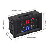 PowerMaster IC278B Dijital Volt-Ampermetre DC 0-100 Volt 0-10 Amper