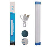 PowerMaster T530 32cm 40W Çubuk Portatif LED Işıldak Şarjlı Tüp Lamba 1200mAh