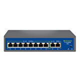 Novacom NVC-HIF0820FBL-C 8+2 Port 120W 10/100Mbps PoE Switch (250m Extend Modlu)