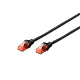 DIGITUS 0.5metre CAT6 Utp DK-1617-005/BL Siyah Patch Kablo (10'lu Paket)