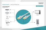 DIGITUS 0.25metre CAT7(CAT6A) S-FTP DK-1644-A-0025-G Gri Patch Kablo (10'lu Paket)
