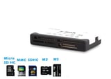 S-LINK SLX-A62 TF+M2 USB Harici Beyaz Kart Okuyucu