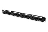 Digitus 19&quot; 24 Port Cat-6 UTP Patch Panel, 8P8C, 50 μ (Mikron), Altın Kontak, LSA, 1U, Zırhsız 