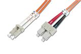 Digitus LC-SC Fiber Optik Patch Kablo, 2 metre, Multimode, Duplex, 62.5/125 