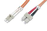 Digitus LC-SC Fiber Optik Patch Kablo, 20 metre, Multimode, Duplex, 62.5/125 